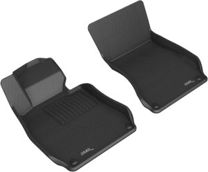 Mercedes-Benz S-Class Floor Mats - Front - 3D MAXpider - Kagu - Black - `21-`24 Mercedes-Benz S-Class Floor Mats - Front - 3D MAXpider - Kagu - Black - `21-`24